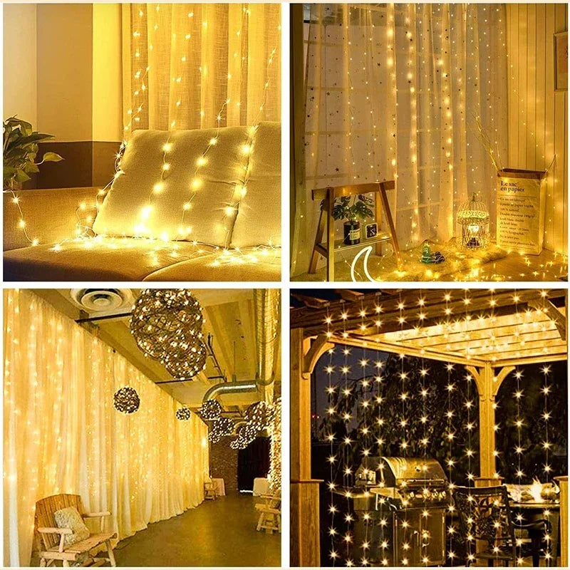 LED-ljusgardin ljuslägen