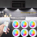 RGB LED-skåpbelysning med fjärrkontroll, batteridriven